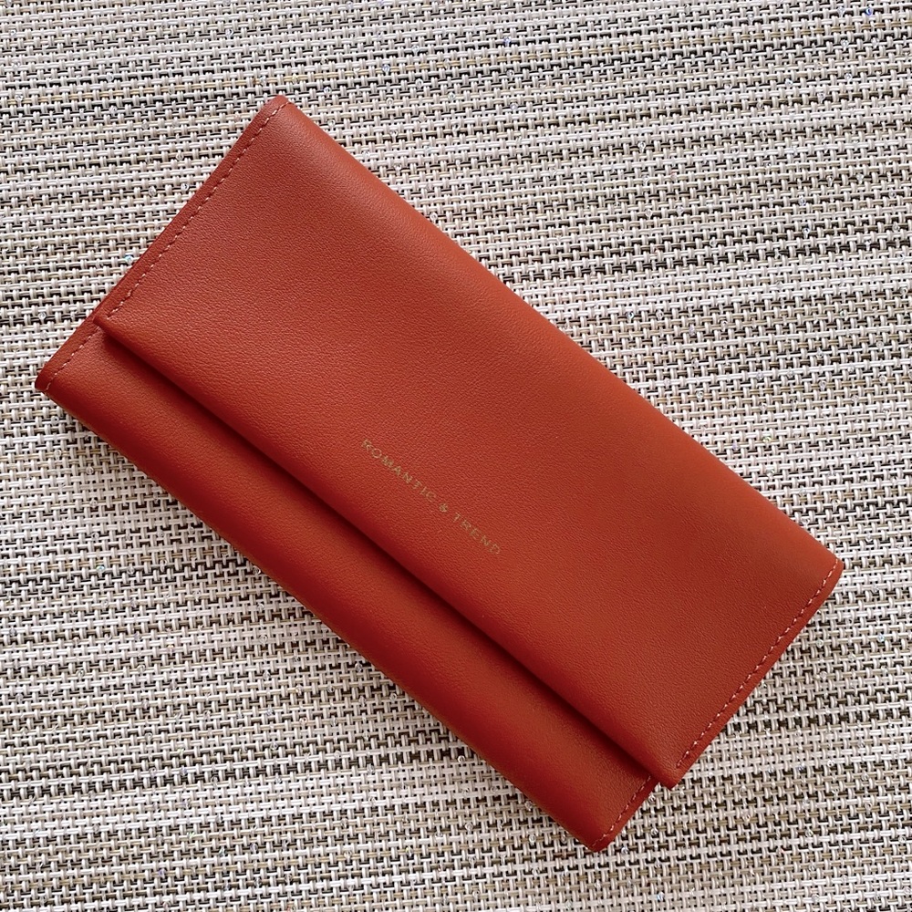 Burnt Orange Vegan Wallet